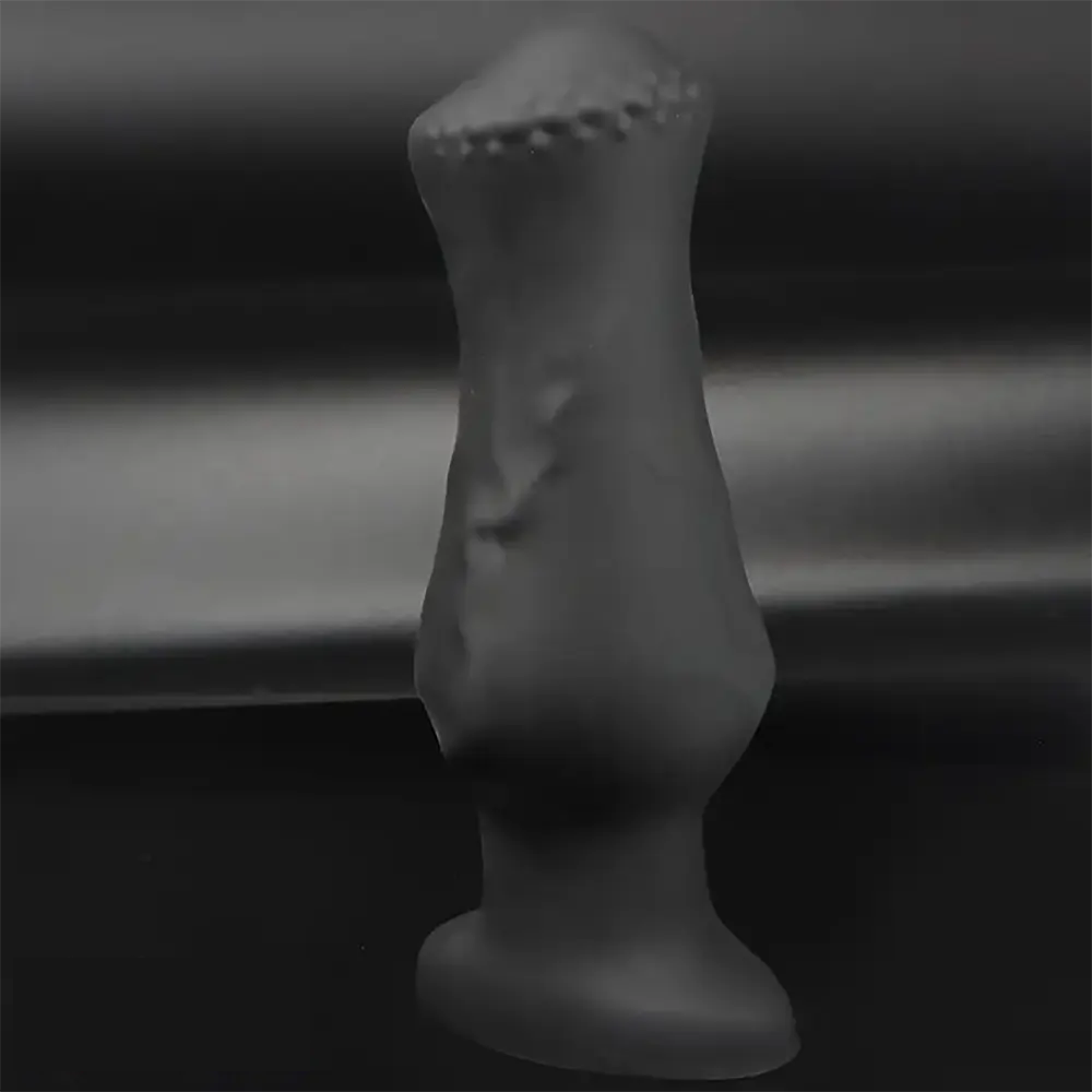 4.52in 5.7in 6.88in Small Black Soft Silicone Animal Horse Dildo For Men