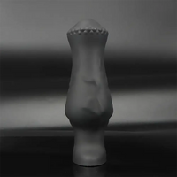4.52in 5.7in 6.88in Small Black Soft Silicone Animal Horse Dildo For Men
