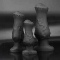 4.52in 5.7in 6.88in Small Black Soft Silicone Animal Horse Dildo For Men