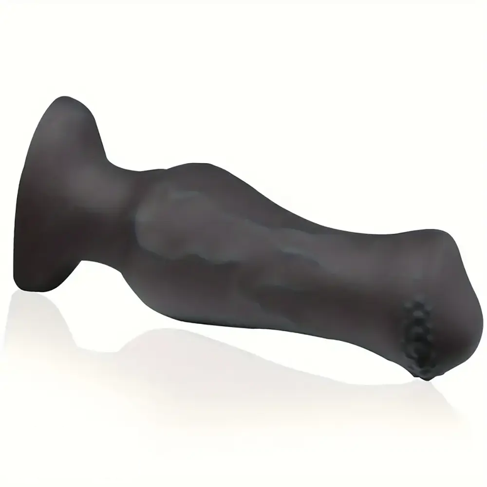 4.52in 5.7in 6.88in Small Black Soft Silicone Animal Horse Dildo For Men