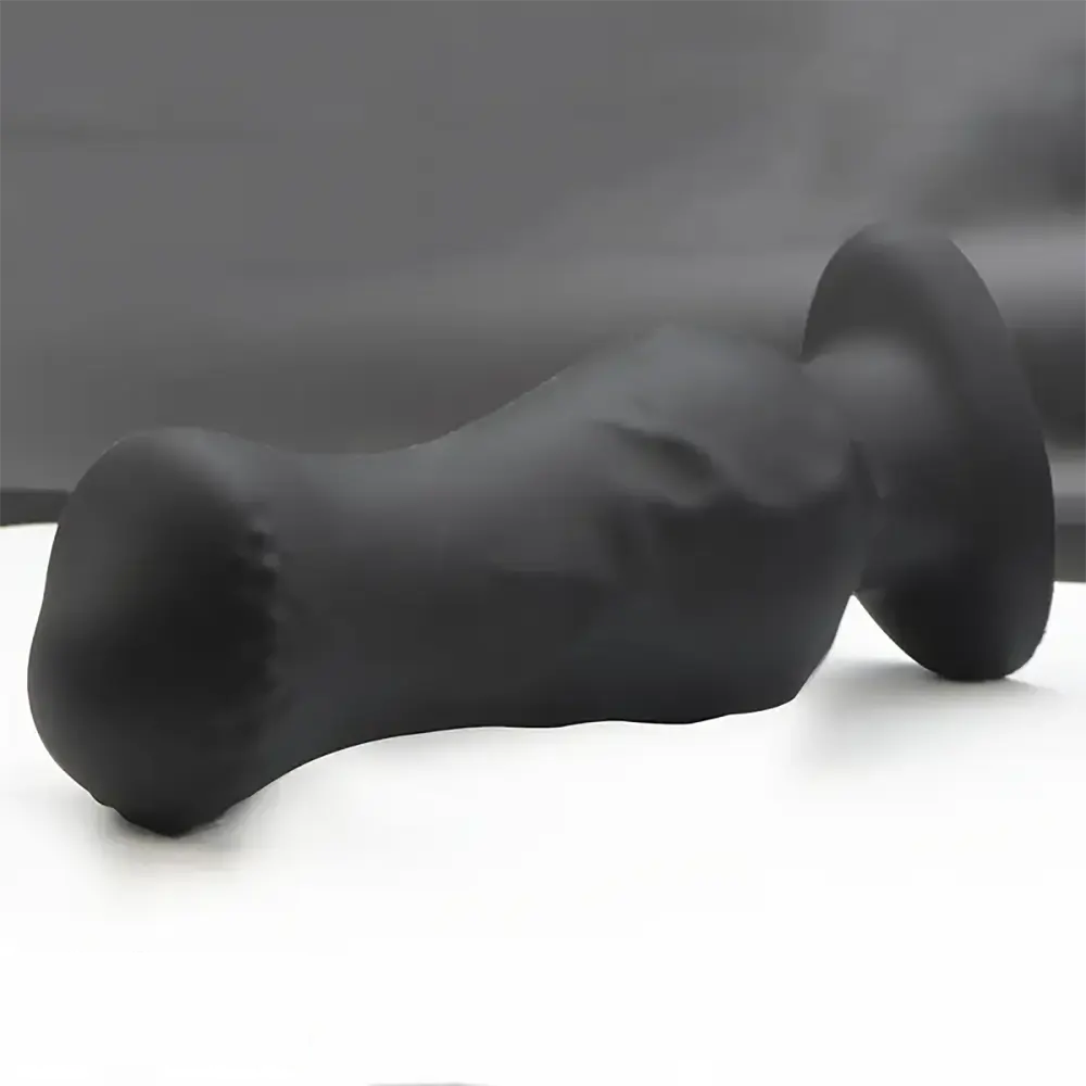 4.52in 5.7in 6.88in Small Black Soft Silicone Animal Horse Dildo For Men