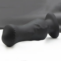 4.52in 5.7in 6.88in Small Black Soft Silicone Animal Horse Dildo For Men