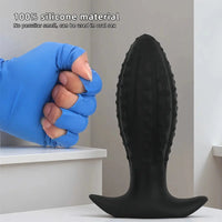 4.52in 5.7in 7.08in Black Bodysafe Ultra-silicone Small Anal Plug Dildo