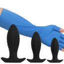4.52in 5.7in 7.08in Black Bodysafe Ultra-silicone Small Anal Plug Dildo
