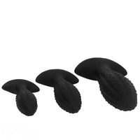 4.52in 5.7in 7.08in Black Bodysafe Ultra-silicone Small Anal Plug Dildo