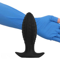 4.52in 5.7in 7.08in Black Bodysafe Ultra-silicone Small Anal Plug Dildo