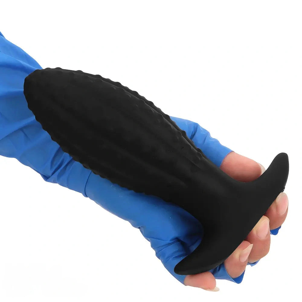 4.52in 5.7in 7.08in Black Bodysafe Ultra-silicone Small Anal Plug Dildo