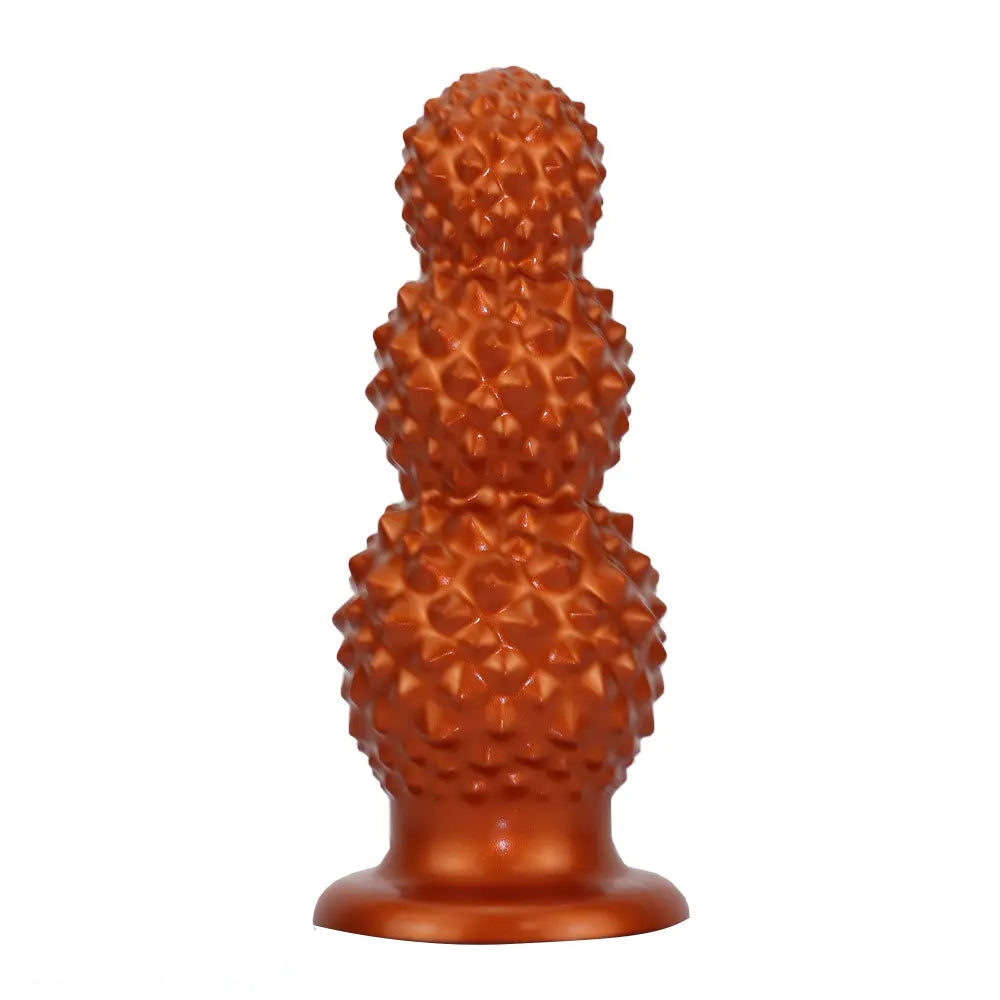 4.52in 6.73in 9.44in Lychee Shape Silicone Soft Butt Plug Dildo Penis Cock Toy