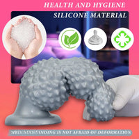 4.52in 6.73in 9.44in Lychee Shape Silicone Soft Butt Plug Dildo Penis Cock Toy