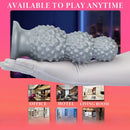 4.52in 6.73in 9.44in Lychee Shape Silicone Soft Butt Plug Dildo Penis Cock Toy