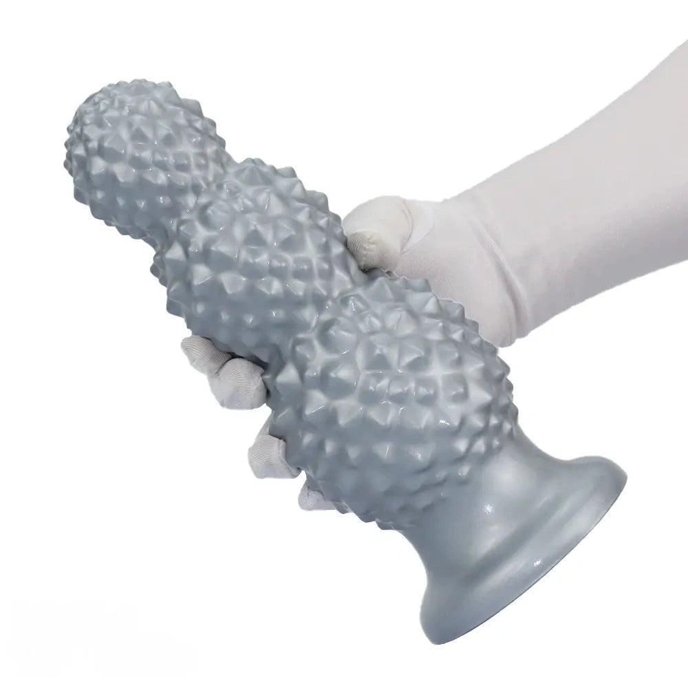 4.52in 6.73in 9.44in Lychee Shape Silicone Soft Butt Plug Dildo Penis Cock Toy