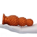 4.52in 6.73in 9.44in Lychee Shape Silicone Soft Butt Plug Dildo Penis Cock Toy