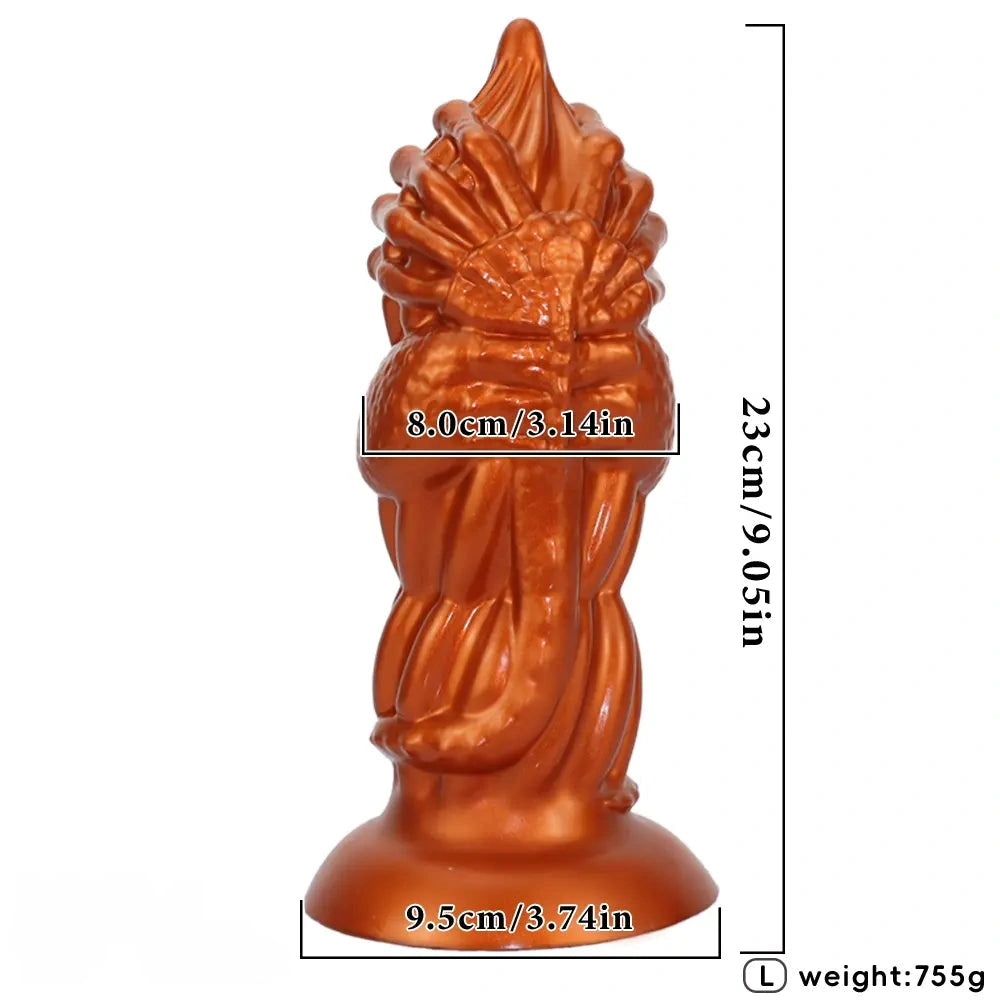 4.52in 6.88in 9.05in Fantasy Monster Butt Plug Dildo Men Women Anal Trainer