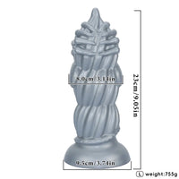 4.52in 6.88in 9.05in Fantasy Monster Butt Plug Dildo Men Women Anal Trainer