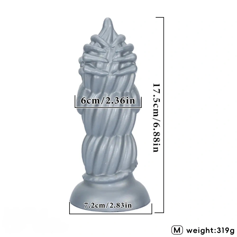 4.52in 6.88in 9.05in Fantasy Monster Butt Plug Dildo Men Women Anal Trainer