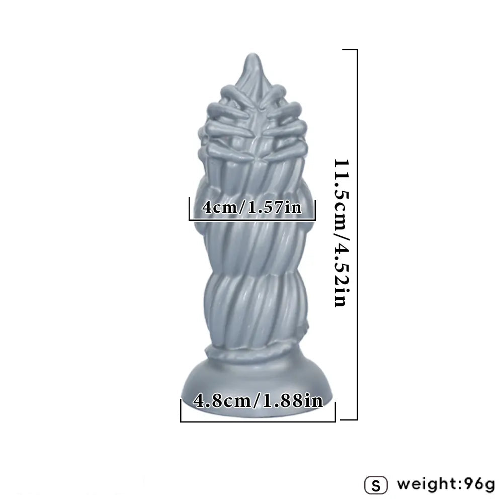 4.52in 6.88in 9.05in Fantasy Monster Butt Plug Dildo Men Women Anal Trainer