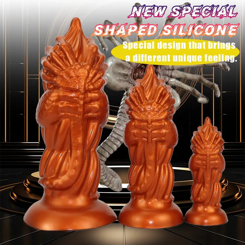 4.52in 6.88in 9.05in Fantasy Monster Butt Plug Dildo Men Women Anal Trainer