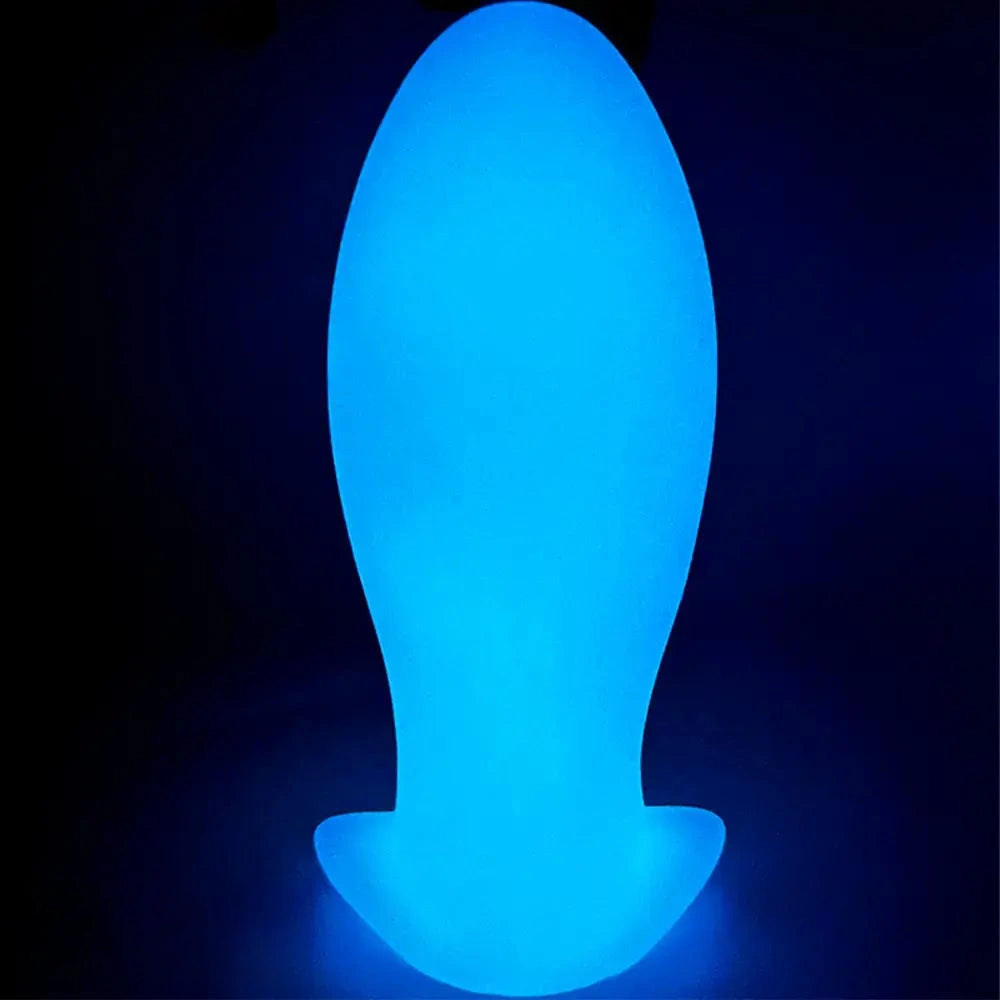 4.52in-8.66in Luminous Soft Luminous Glowing Dildo Anal Plug
