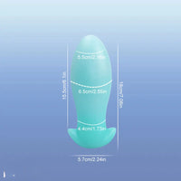 4.52in-8.66in Luminous Soft Luminous Glowing Dildo Anal Plug