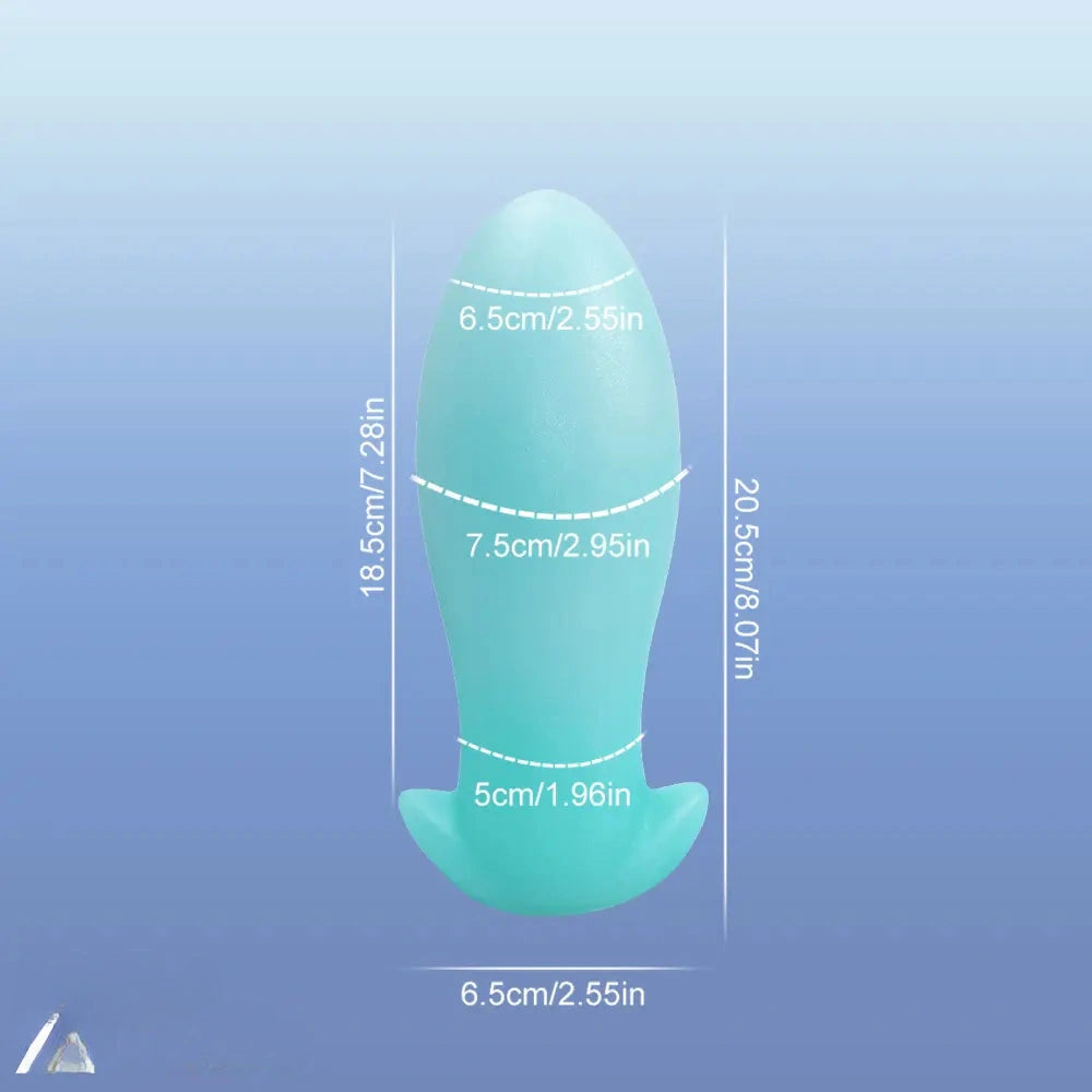 4.52in-8.66in Luminous Soft Luminous Glowing Dildo Anal Plug