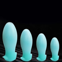 4.52in-8.66in Luminous Soft Luminous Glowing Dildo Anal Plug