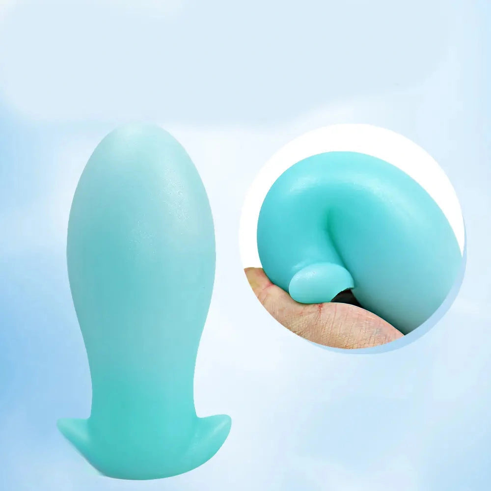 4.52in-8.66in Luminous Soft Luminous Glowing Dildo Anal Plug