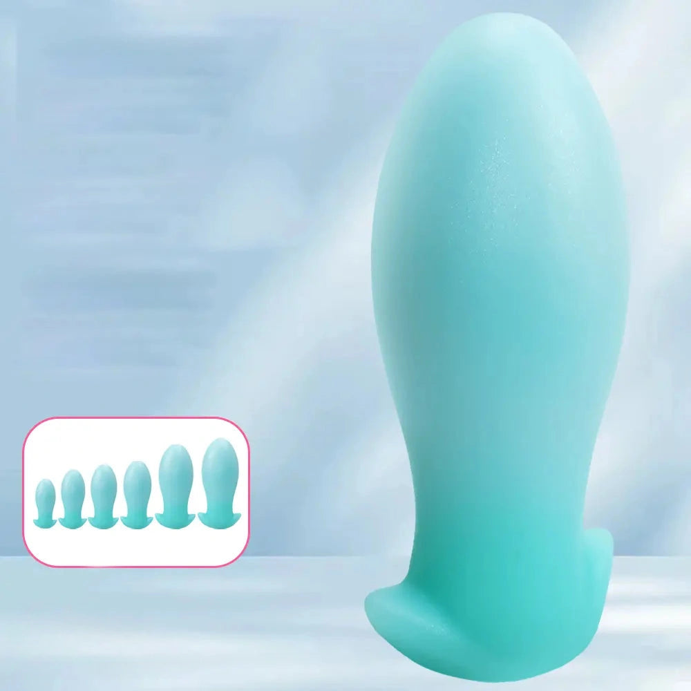 4.52in-8.66in Luminous Soft Luminous Glowing Dildo Anal Plug