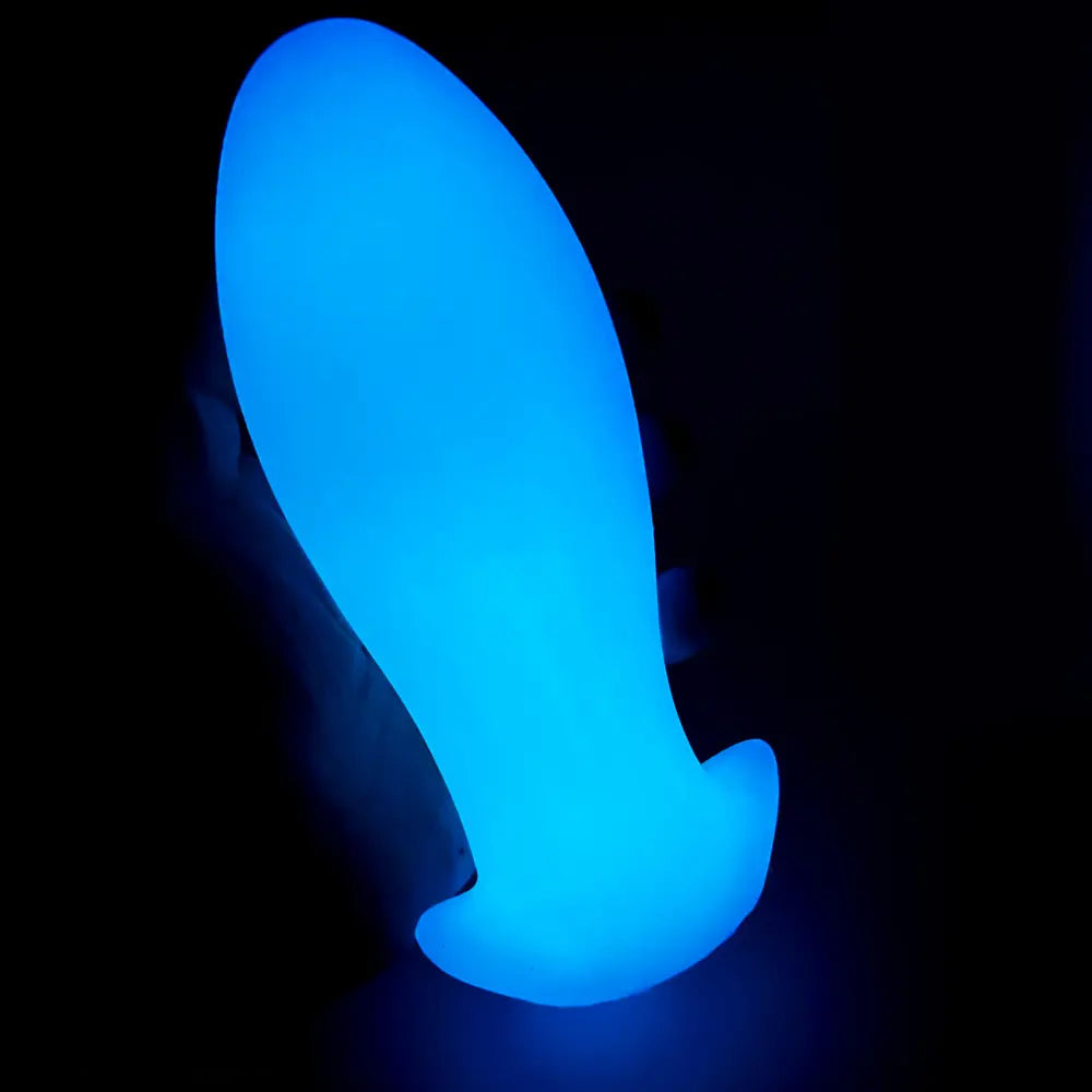4.52in-8.66in Luminous Soft Luminous Glowing Dildo Anal Plug