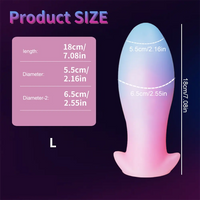 4.52in-8.66in Luminous Soft Luminous Glowing Dildo Anal Plug