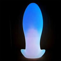 4.52in-8.66in Luminous Soft Luminous Glowing Dildo Anal Plug