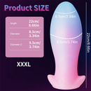 4.52in-8.66in Luminous Soft Luminous Glowing Dildo Anal Plug