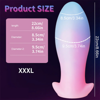 4.52in-8.66in Luminous Soft Luminous Glowing Dildo Anal Plug