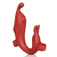 4.52in Rabbit Finger Stimulator 10 Vibration G-spot Mini Nipple Dildo