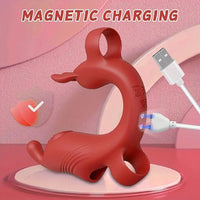 4.52in Rabbit Finger Stimulator 10 Vibration G-spot Mini Nipple Dildo