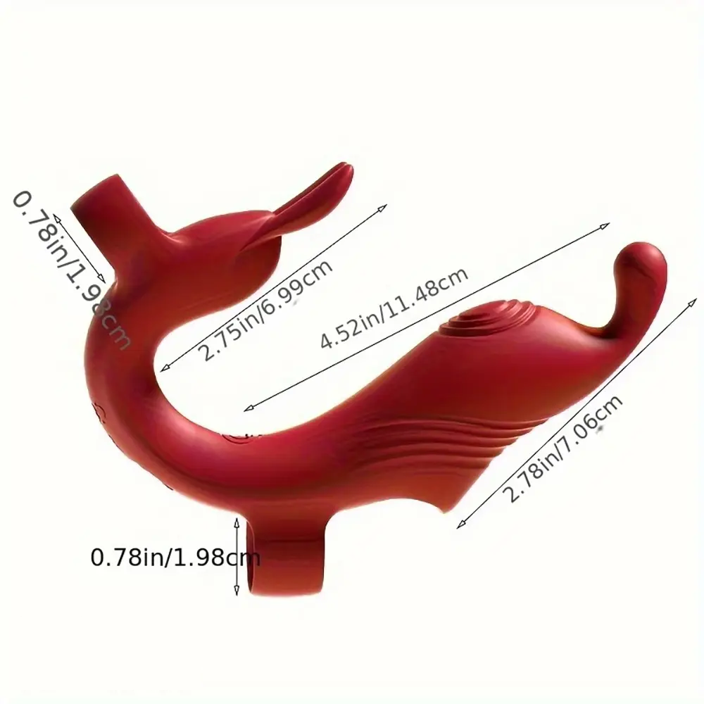 4.52in Rabbit Finger Stimulator 10 Vibration G-spot Mini Nipple Dildo