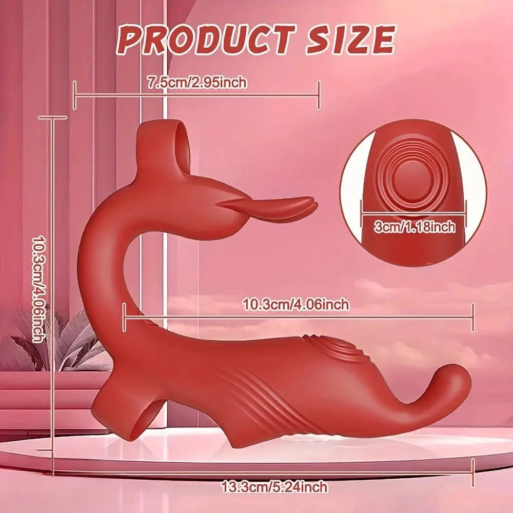 4.52in Rabbit Finger Stimulator 10 Vibration G-spot Mini Nipple Dildo