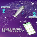 4.52in Stainless Steel Vibrating App Remote Control Dildo For Women Men