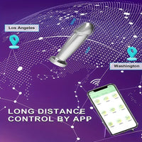 4.52in Stainless Steel Vibrating App Remote Control Dildo For Women Men
