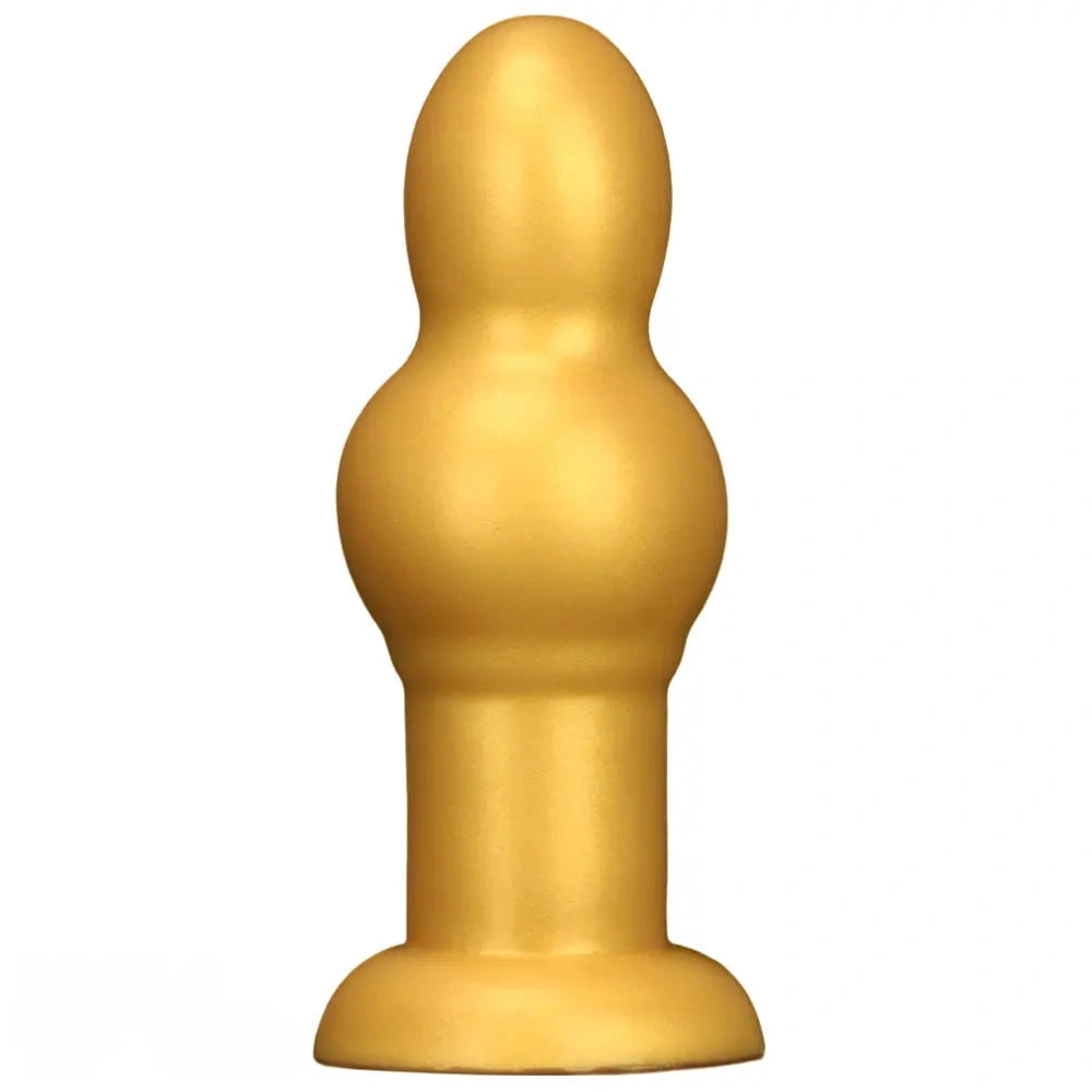 4.53in 5.12in 6.1in 7.48in Silicone Gold Calabash Brothers Alien Dildo