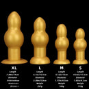 4.53in 5.12in 6.1in 7.48in Silicone Gold Calabash Brothers Alien Dildo