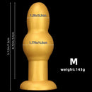 4.53in 5.12in 6.1in 7.48in Silicone Gold Calabash Brothers Alien Dildo