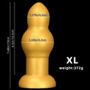 4.53in 5.12in 6.1in 7.48in Silicone Gold Calabash Brothers Alien Dildo