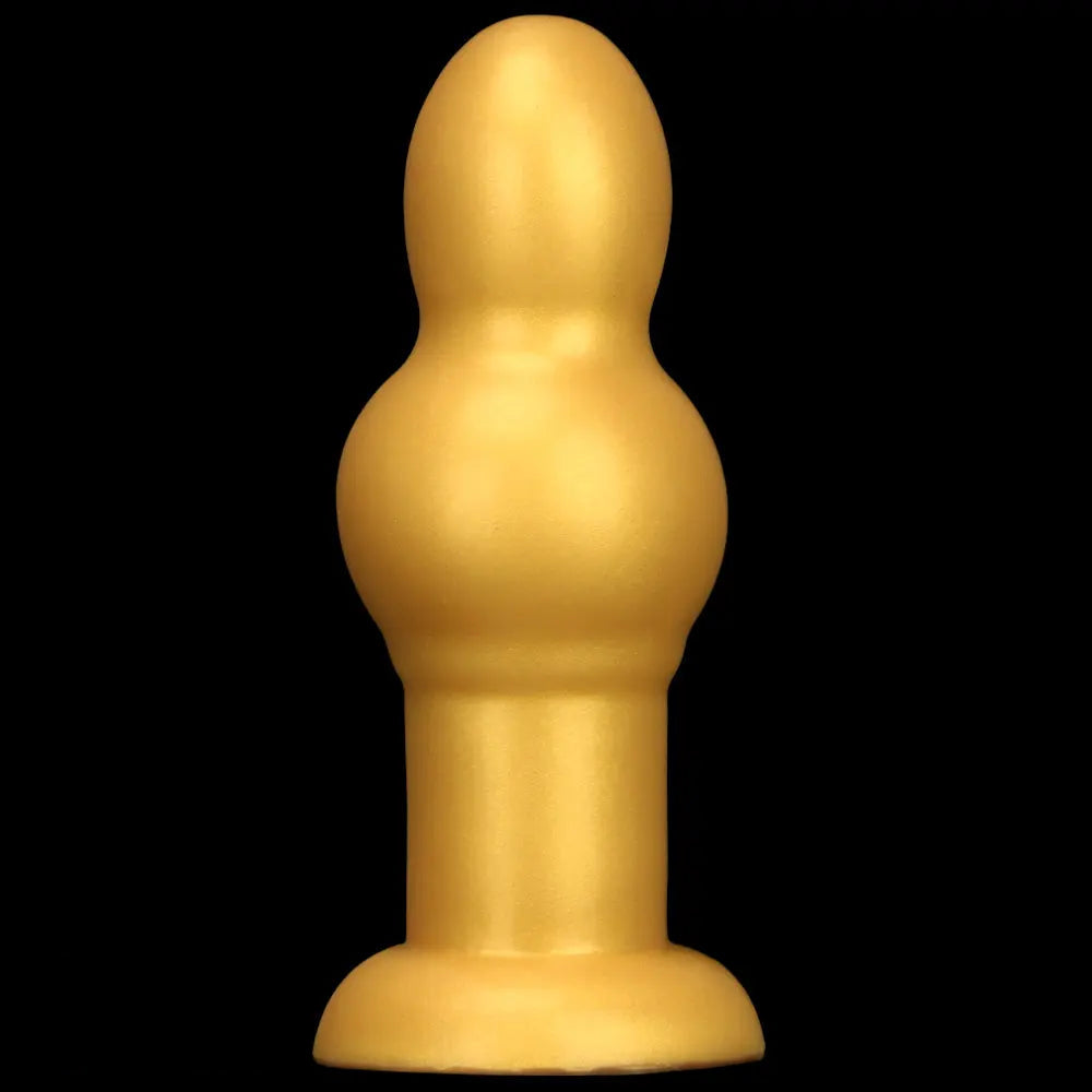4.53in 5.12in 6.1in 7.48in Silicone Gold Calabash Brothers Alien Dildo