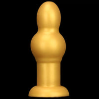 4.53in 5.12in 6.1in 7.48in Silicone Gold Calabash Brothers Alien Dildo
