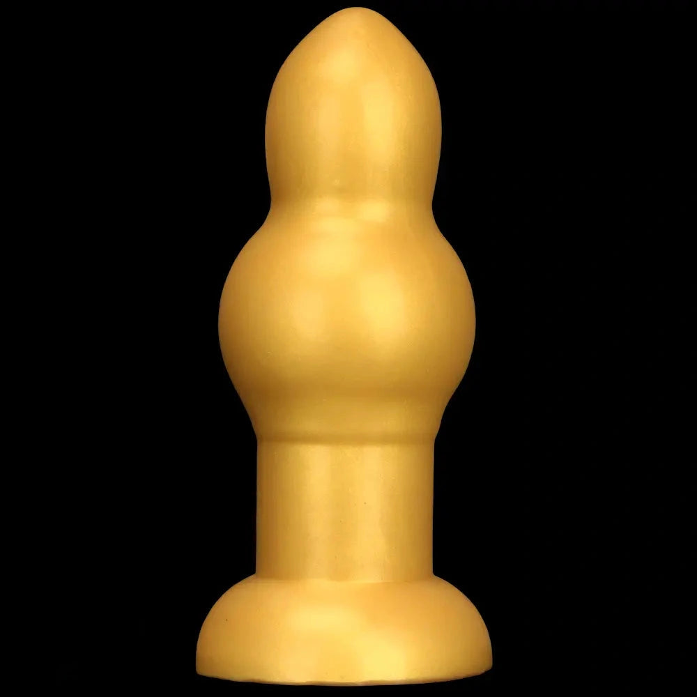 4.53in 5.12in 6.1in 7.48in Silicone Gold Calabash Brothers Alien Dildo