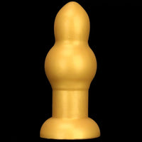 4.53in 5.12in 6.1in 7.48in Silicone Gold Calabash Brothers Alien Dildo