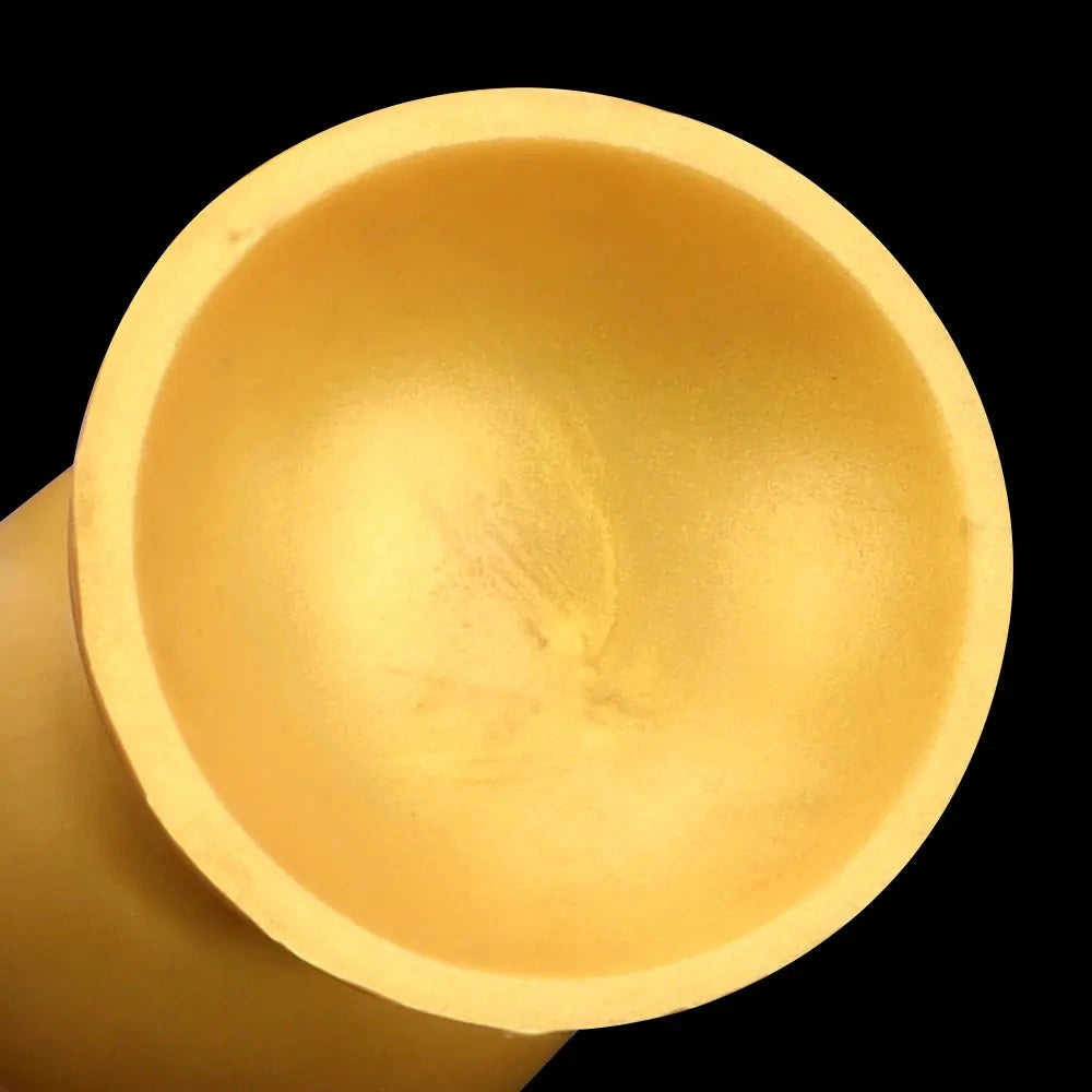 4.53in 5.12in 6.1in 7.48in Silicone Gold Calabash Brothers Alien Dildo