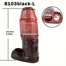 4.53in 5.24in 6.02in Silicone Soft Dildo Sleeve For Cock Enlargement