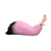 4.53in Fox Tail Wear Anchor Silicone Odd Dildo Butt Plug For BDSM Play