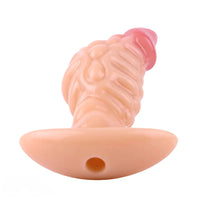 4.53in Fox Tail Wear Anchor Silicone Odd Dildo Butt Plug For BDSM Play